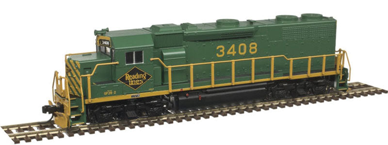 EMD GP39-2 - ESU LokSound & DCC -- Reading #3408 (green, yellow)