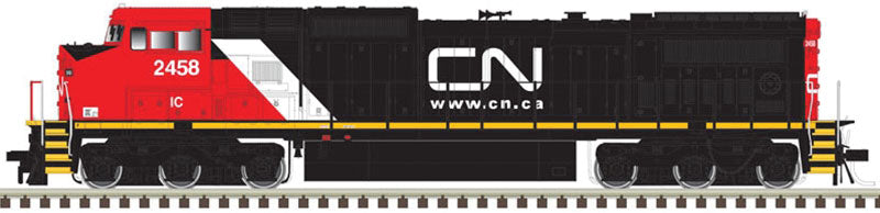 GE Dash 8-40CW - LokSound and DCC - Master(R) Gold -- Canadian National IC #2465 (black, red, white; Website Logo)