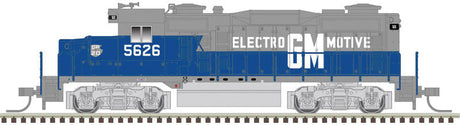 EMD GP20 - ESU LokSound and DCC - Master(TM) Gold -- Electro-Motive EMD 5627 (Demonstrator, blue, silver)