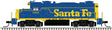 EMD GP20 - ESU LokSound and DCC - Master(TM) Gold -- Santa Fe 1154 (As-Delivered, blue, yellow)