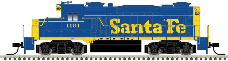 EMD GP20 - ESU LokSound and DCC - Master(TM) Gold -- Santa Fe 1154 (As-Delivered, blue, yellow)