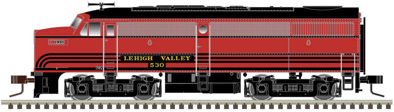 Alco FA1 - LokSound and DCC - Master(TM) Gold -- Lehigh Valley 534 (Cornell Red, black)
