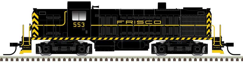Alco RS2 - Standard DC - Master(R) Silver -- St. Louis-San Francisco 552 (black, yellow, Frisco on Hood)