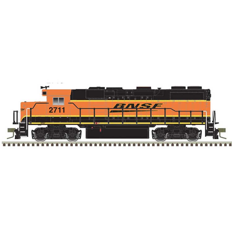 EMD GP39-2 Phase II - LokSound and DCC - Master Gold -- Burlington Northern & Santa Fe #2715 (orange, black; Wedge Logo)