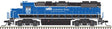 EMD GP38-2 Phase II - Standard DC -- GATX Leasing GMTX 2346 (black, blue)