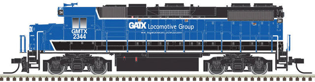EMD GP38-2 Phase II - Standard DC -- GATX Leasing GMTX 2346 (black, blue)