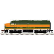 Alco FA1 Large Numberboards - Standard DC - Master(R) Silver -- Great Northern #276B (Omaha Orange, Pullman Green, yellow)