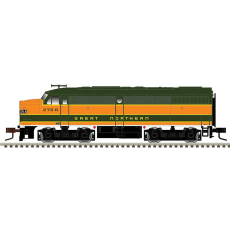Alco FA1 Large Numberboards - Standard DC - Master(R) Silver -- Great Northern #310B (Omaha Orange, Pullman Green, yellow)