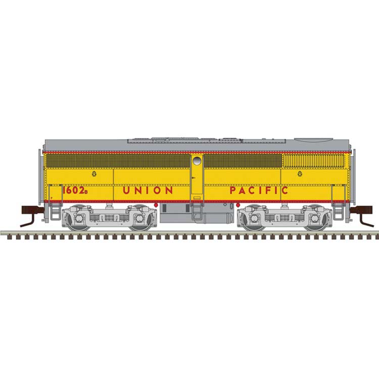 Alco FB1 - Standard DC - Master(R) Silver -- Union Pacific #1608C (Armour Yellow, gray, red)