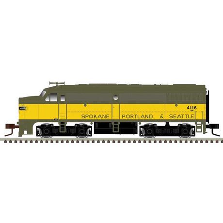 Alco FA1 Large Numberboards - Sound and DCC - Master(R) Gold -- Burlington Northern #4112 (Ex-SP&S, yellow, green)