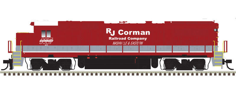 GE Dash 8-40B with Deck Ditch Lights - LokSound and DCC - Master(R) Gold -- RJ Corman 8572 (red, silver)
