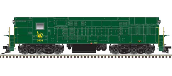 FM H-24-66 Phase 1B Trainmaster - Standard DC -- Central Railroad of New Jersey #2405 (green, gold, no stripes)