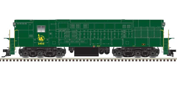 FM H-24-66 Phase 1B Trainmaster - LokSound & DCC -- Central Railroad of New Jersey #2407 (green, gold, no stripes)