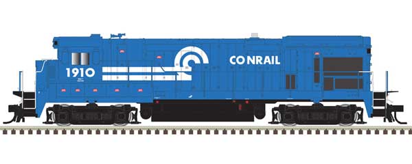 GE B23-7 Low Nose w/Headlight, No Anticlimber - Standard DC - Master(R) Silv -- Conrail #1910 (blue, white)