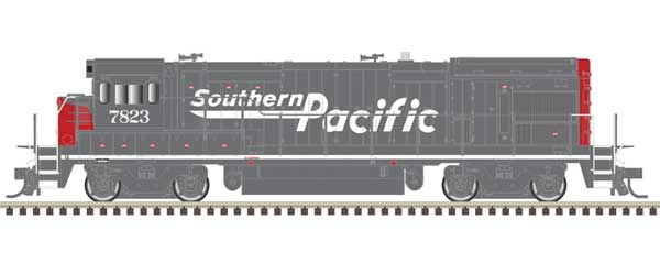 GE B30-7 Low Nose - LokSound and DCC -- Southern Pacific #7850 (Ditch Lights, red, gray, Speed Lettering)