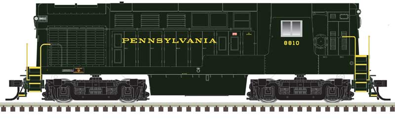 Fairbanks-Morse H16-44 - Standard DC - Master(R) Silver -- Pennsylvania Railroad #8810 (Brunswick Green, gold)