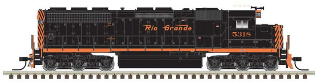 EMD SD45 Low Nose - Sound and DCC - Master(R) Gold -- Denver & Rio Grande Western #5331 (black, Aspen Gold, Small Flying Grande)