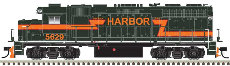 EMD GP38 Low Nose w/Dynamic Brakes - LokSound & DCC - Master(R) Gold -- Indiana Harbor Belt #5627 (dark green, orange, Ditch Lights)