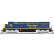 GE Dash 8-40C - Front Ditch Lights - LokSound & DCC - Master(R) -- Cimarron Valley #4053 (blue, yellow)