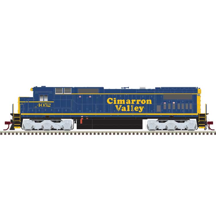 GE Dash 8-40C - Front Ditch Lights - LokSound & DCC - Master(R) -- Cimarron Valley #4053 (blue, yellow)