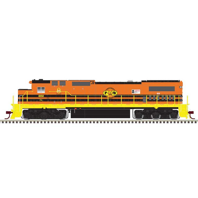 GE Dash 8-40C - Front & Rear Ditch Lights - LokSound & DCC - Master(R) -- Providence & Worcester #4051 (orange, yellow)