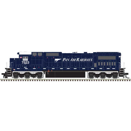 GE Dash 8-40C - Front Ditch Lights - LokSound & DCC - Master(R) -- Pan Am Railways #7585 (dark blue, black)