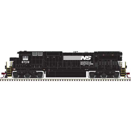 GE Dash 8-40C - Front & Rear Ditch Lights - LokSound & DCC - Master(R) -- Norfolk Southern #8709 (black, white)