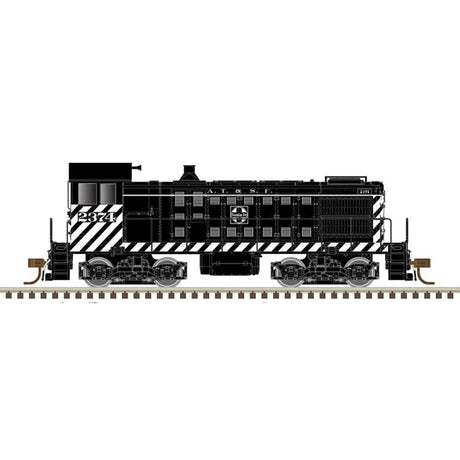 Alco S2 w/LokSound & DCC - Master(R) -- Santa Fe #2388 (black, white, blue)