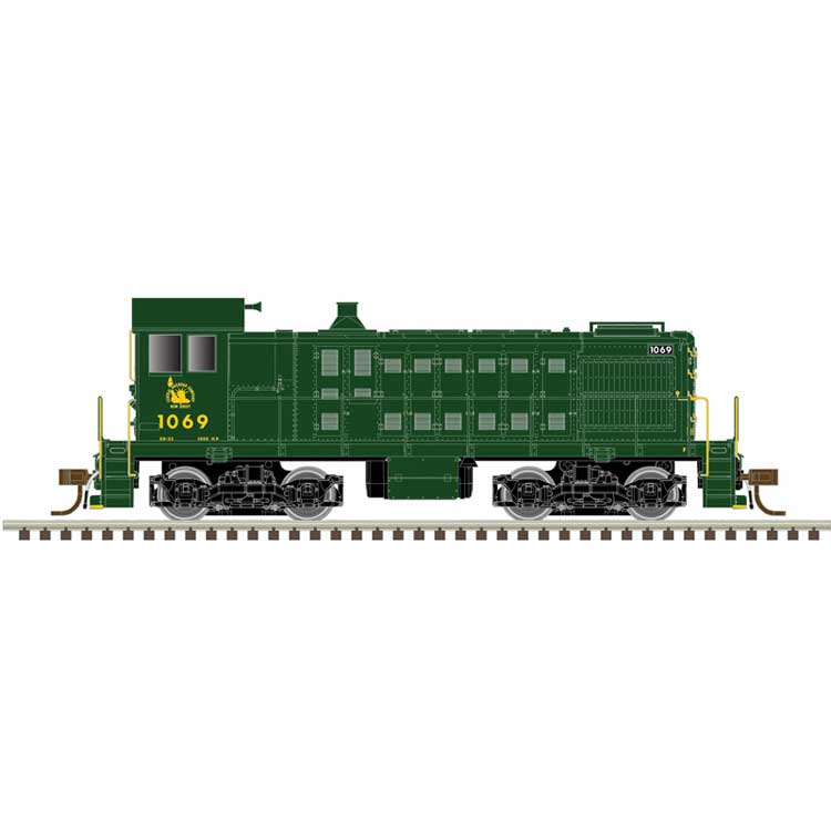 Alco S2 w/LokSound & DCC - Master(R) -- Central Railroad of New Jersey #1070 (green, yellow)
