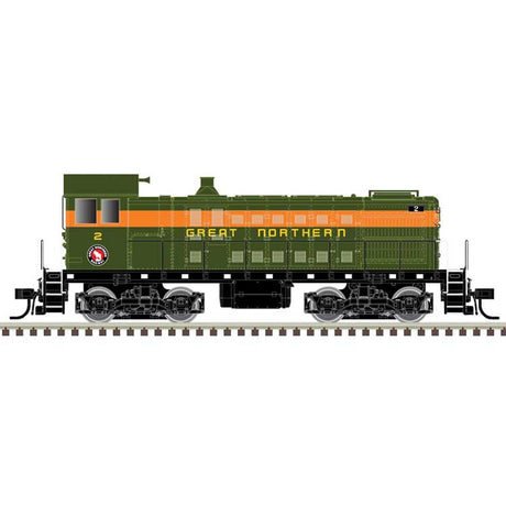 Alco S2 w/LokSound & DCC - Master(R) -- Great Northern #7 (green, orange, yellow)