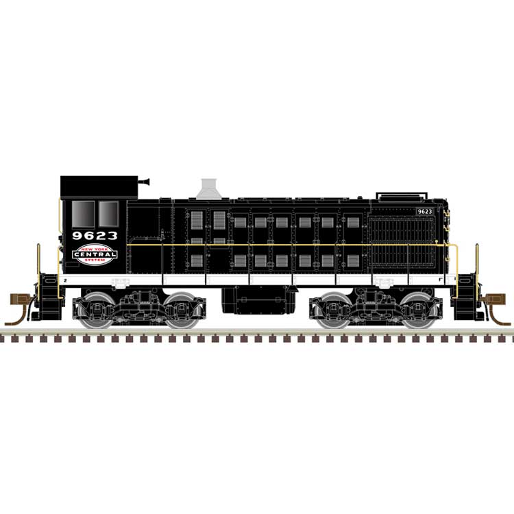 Alco S2 w/LokSound & DCC - Master(R) -- New York Central #9623 (black, white, red)