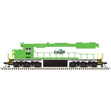 EMD SD35 Low Nose - LokSound and DCC - Master(R) Silver -- Cargill #606 (green, white)