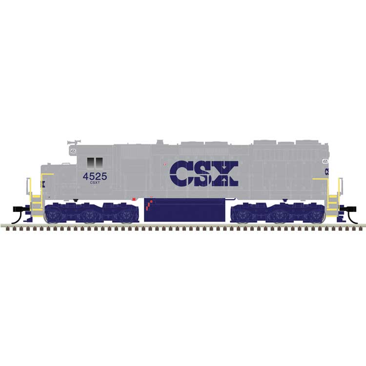 EMD SD35 Low Nose - LokSound and DCC - Master(R) Gold -- CSX #4525 (gray, blue)