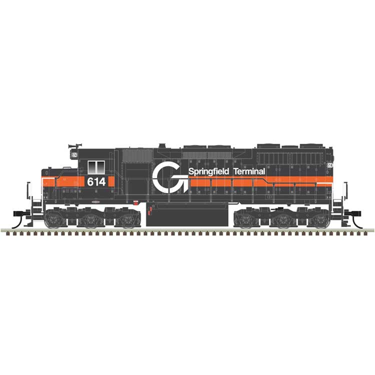 EMD SD35 Low Nose - LokSound and DCC - Master(R) Gold -- Guilford ST #614 gray, orange, white)