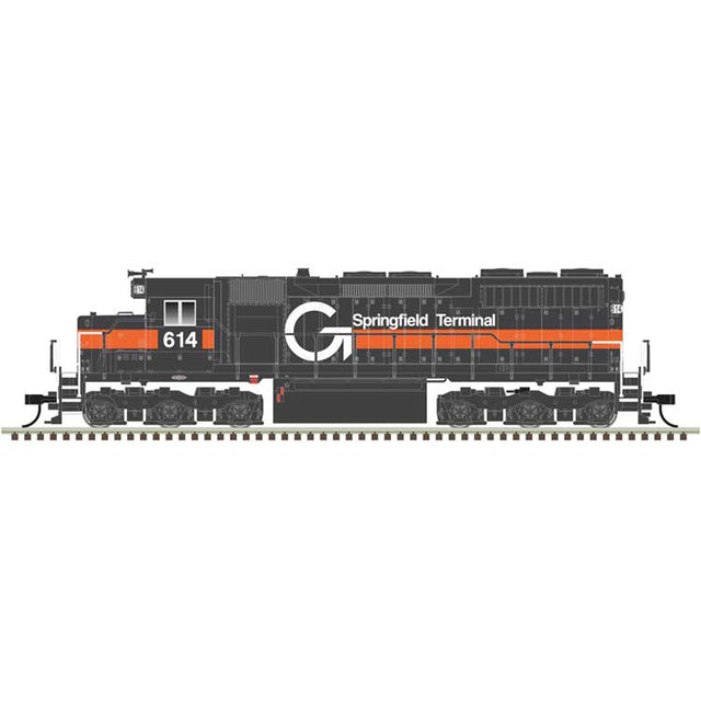 EMD SD35 Low Nose - LokSound and DCC - Master(R) Gold -- Guilford ST #614 gray, orange, white)