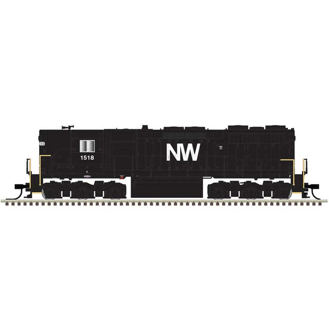 EMD SD35 High Nose - LokSound and DCC - Master(R) Gold -- Norfolk & Western #1504 (black, white)