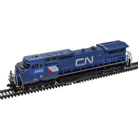 GE Dash 8-40CW - Standard DC - Master(R) Silver -- Canadian National IC #2466 (blue, white, black)