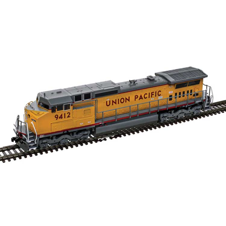 GE Dash 8-40CW - Standard DC - Master(R) Silver -- Union Pacific  #9412 (Armour Yellow, gray, red)
