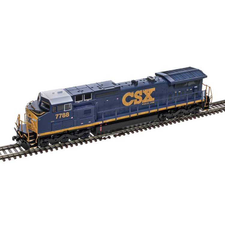 GE Dash 8-40CW - Sound and DCC - Master(R) Gold -- CSX #7788 (YN3, blue, yellow, black, Website Logo)