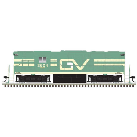 Alco RS11 - Standard DC - Classic Silver -- Genessee Valley #3604 (green, yellow)
