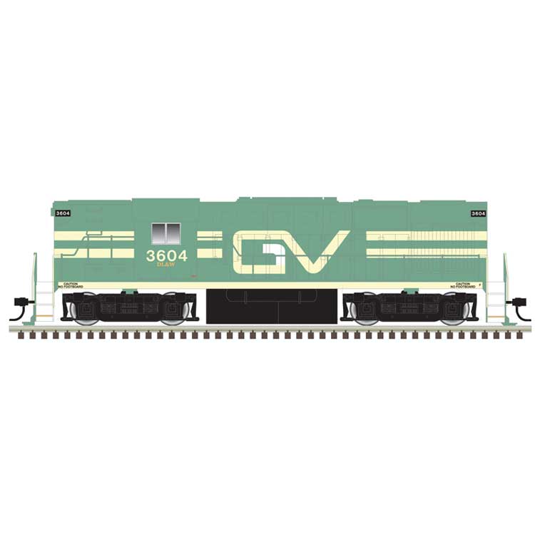Alco RS11 - LokSound & DCC - Classic Gold -- Genessee Valley #3604 (green, yellow)