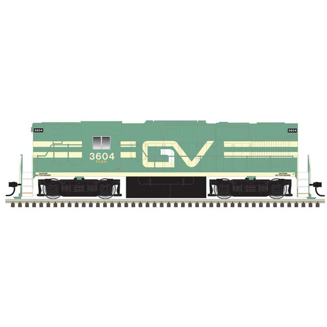 Alco RS11 - LokSound & DCC - Classic Gold -- Genessee Valley #3604 (green, yellow)