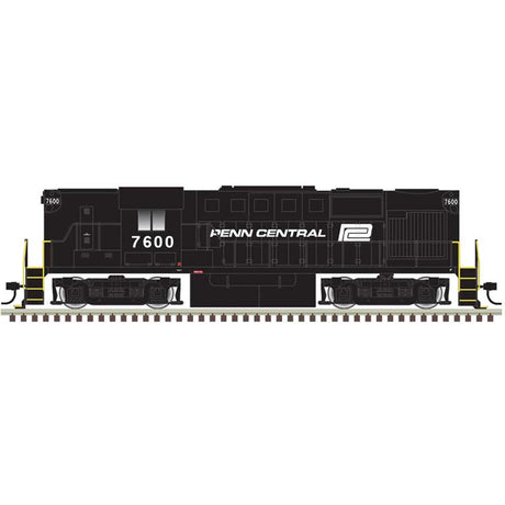 Alco RS11 - LokSound & DCC - Classic Gold -- Penn Central #7604 (black, white)