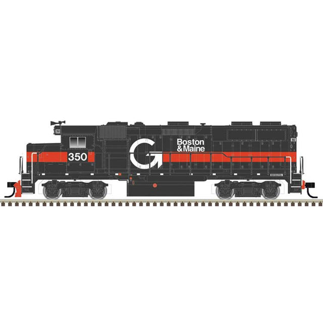EMD GP39-2 Phase I - Standard DC - Master(R) Silver -- Guilford B&M #350 (gray, orange, white)