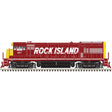 GE U33/36B - Sound and DCC - Master(R) Gold -- Rock Island #193 (maroon, yellow, white Billboard Lettering)