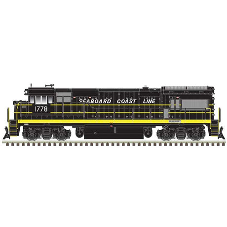 GE U33/36B - Standard DC - Master(R) Silver -- Seaboard Coast Line #1816 (black, yellow)