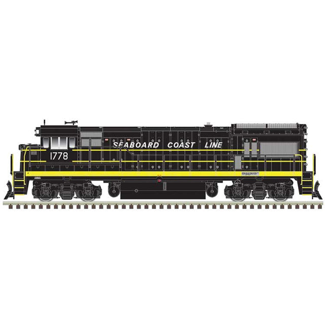 GE U33/36B - Standard DC - Master(R) Silver -- Seaboard Coast Line #1816 (black, yellow)