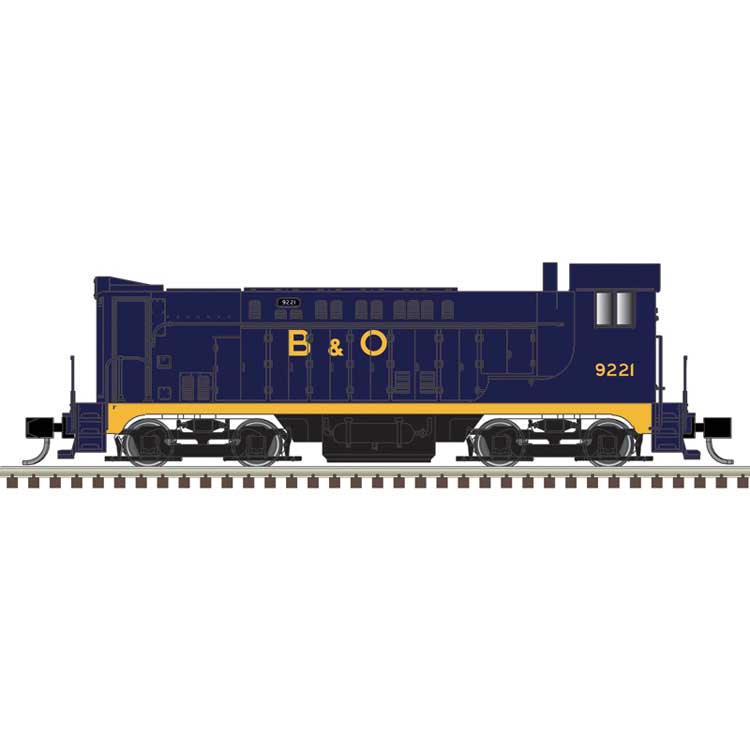 Baldwin VO1000 - Standard DC - Master(R) Silver -- Baltimore & Ohio #9222 (blue, yellow)