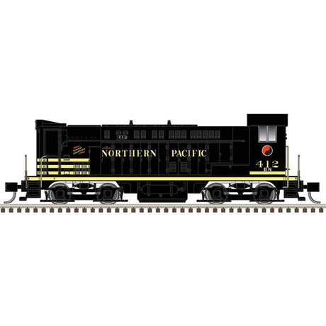 Baldwin VO1000 - Standard DC - Master(R) Silver -- Burlington Northern #412 (Ex-NP Patch, black yellow)