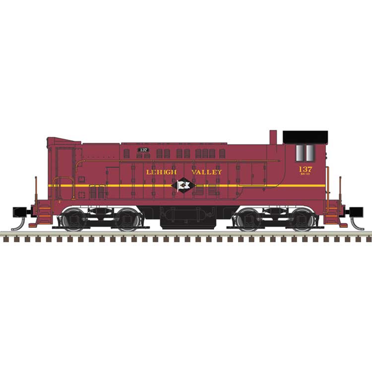 Baldwin VO1000 - Standard DC - Master(R) Silver -- Lehigh Valley #139 Cornell Red, yellow)